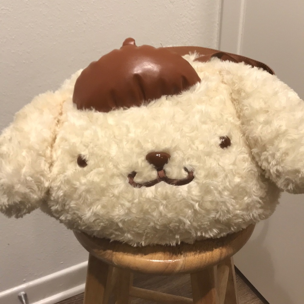 3 way Pom Pom purin purse/backpack/messenger bag